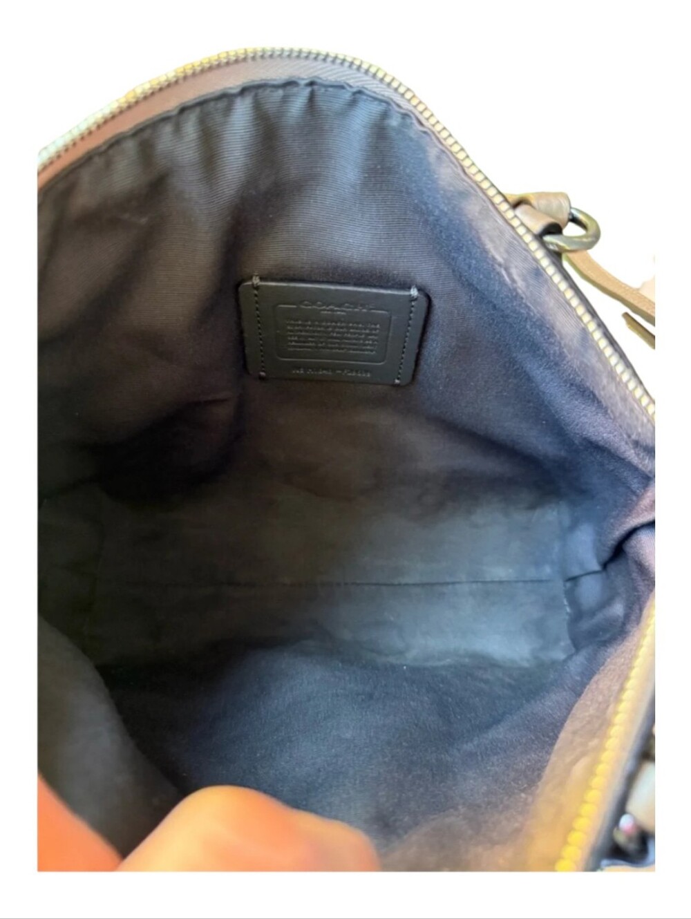 Coach Edie Pebbled Leather Tote 2017 GUC - Picture 5 of 7